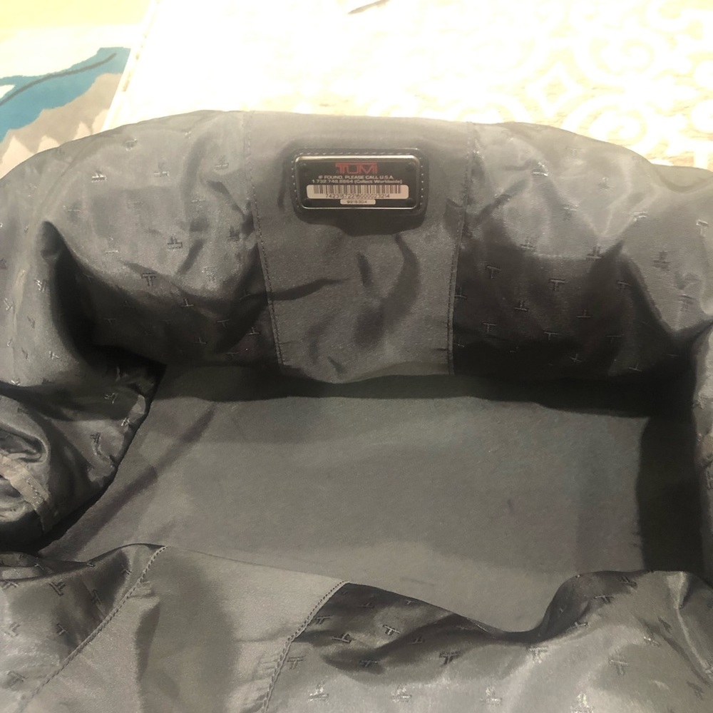 Tumi large duffle bag for travel.